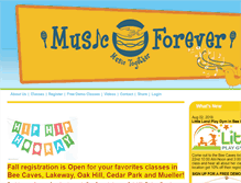 Tablet Screenshot of musicforevermt.com